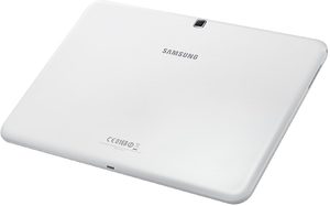 Samsung Galaxy tab4 ve 101 wifi bianco indietro aslant