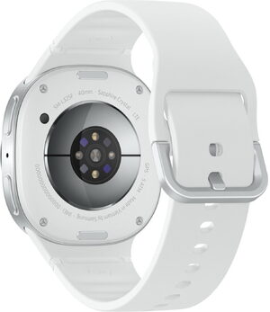 Samsung Galaxy Watch 8 4G 40mm wit achterkant rechterzijkant