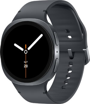 Samsung Galaxy Watch 8 4G 44mm zwart voorkant rechterzijkant