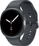 Samsung Galaxy Watch 8 4G 44mm zwart voorkant rechterzijkant