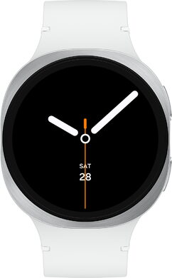 Samsung Galaxy Watch 8 4G 44mm wit voorkant