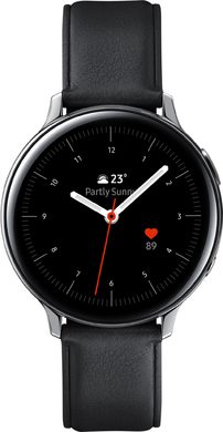 Samsung Galaxy watch active2 40mm silver leather front