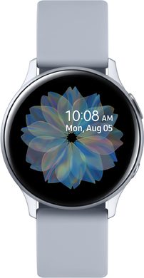 Samsung Galaxy watch active2 40mm silver silicone front