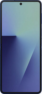 Samsung Galaxy Z Flip 7 blue in side opened