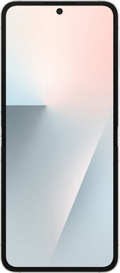 Samsung Galaxy Z Flip 7 FE wit binnenkant geopend