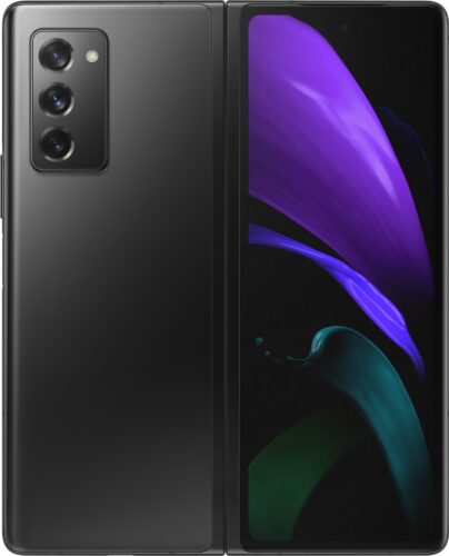 Samsung Galaxy Z Fold 2 noir extérieur ouvert