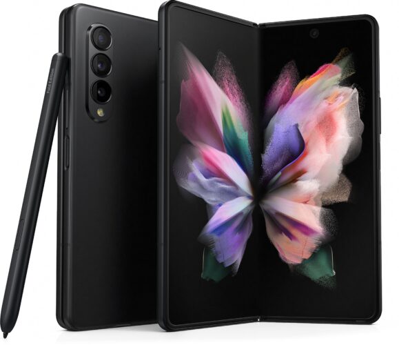 Samsung Galaxy Z Fold 3 black overview