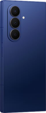 Samsung Galaxy Z Fold 7 blauw achterkant rechterzijkant gesloten