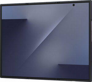 Samsung Galaxy Z TriFold black in side right side opened