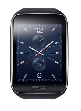 Samsung Gear s blue black front