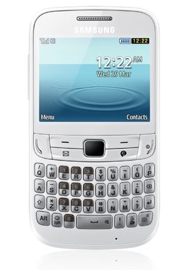 Samsung gt S3570rwabse 001 front white