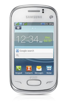 Samsung Rex 70 voorkant wit