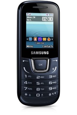 Samsung gt E1280bkaxen 003 left side tilted ed 30 degree black