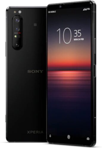 Sony Xperia 1 II zwart overzicht