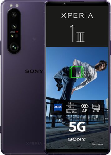 Sony Xperia 1 III paars overzicht