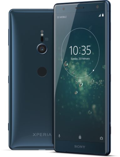 Sony Xperia XZ2 groen overzicht