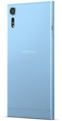 Sony Xperia XZs blå bagside venstre side