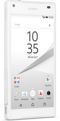 Sony Xperia Z5 Compact white front left side