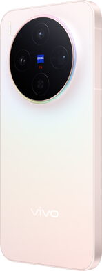Vivo X300 pink achterkant linkerzijkant