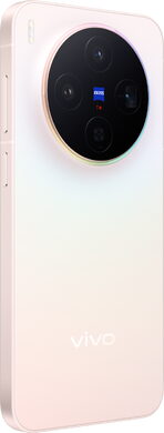 Vivo X300 pink achterkant rechterzijkant