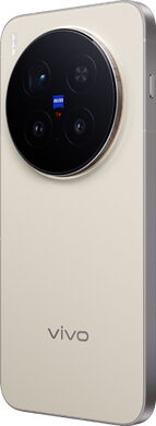 Vivo X300 Pro bruin achterkant linkerzijkant