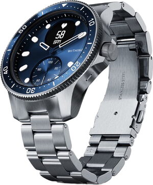 Withings ScanWatch Nova blå front højre side bund