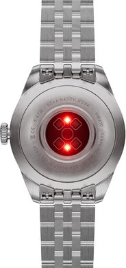 Withings ScanWatch Nova Brilliant Edition titanium sølv bagside