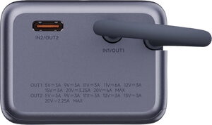 Xiaomi 165w power bank 10000 mah grijs onderkant