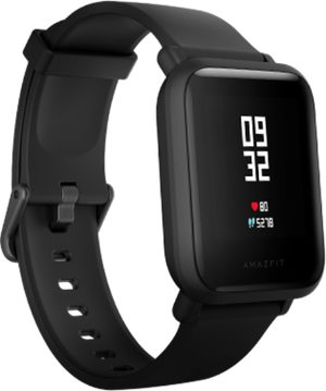 xiaomi Amazfit Bip Lite musta etupuolella vasen puoli