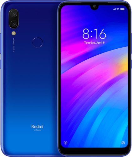 Xiaomi Redmi 7 blue overview