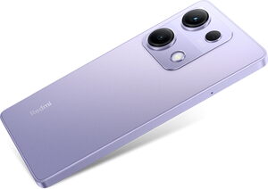 Xiaomi Redmi Note 14S purple back left side tilted ed