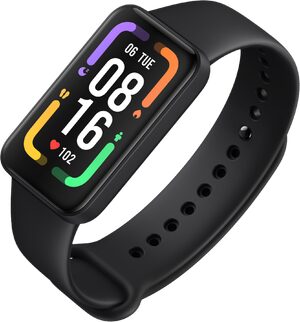 Xiaomi Redmi Smart Band Pro svart foran høyre side skrås skråstilt 2