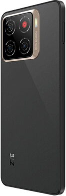 ZTE Blade A56 zwart achterkant linkerzijkant