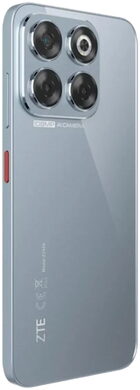 ZTE Blade V70 blauw achterkant rechterzijkant